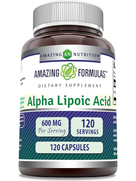 Amazing Formulas, Alpha Lipoic Acid, 600 mg, 120 Capsules