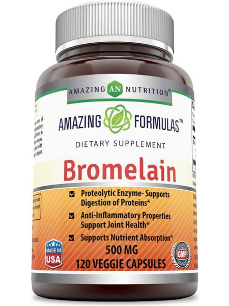 Amazing Formulas, Bromelain, 500 mg, 120 Veggie Capsules