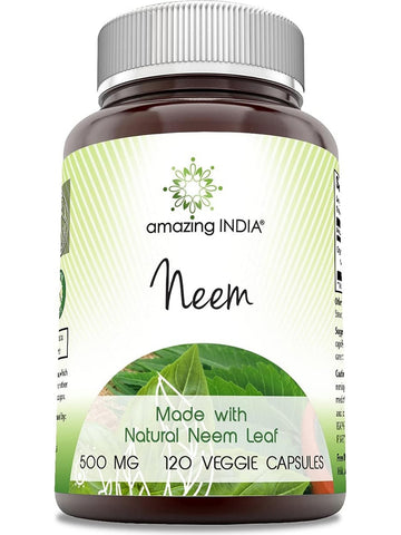 Amazing India, Neem, 500 mg, 120 Veggie Capsules