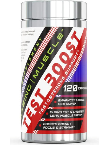 Amazing Muscle, Test Boost, Testosterone Support, 120 Capsules