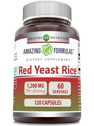 Amazing Formulas, Red Yeast Rice, 1200 mg, 120 Capsules