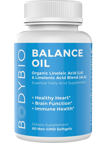 BodyBio, Balance Oil, 60 Non-GMO Capsules