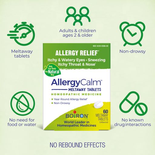 Boiron, Allergycalm, 60 Meltaway Tablets
