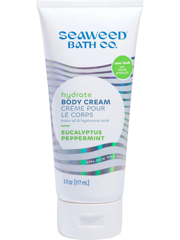 Seaweed Bath Co., Hydrate Body Cream, Eucalyptus Peppermint, 6 fl oz