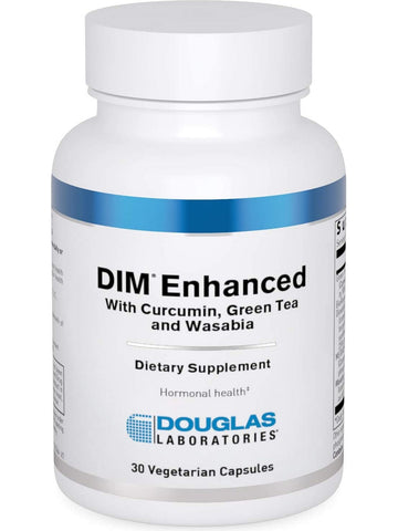 Douglas Labs, DIM Enhanced with Curcumin, Green Tea and Wasabia, 30 Vegetarian Capsules