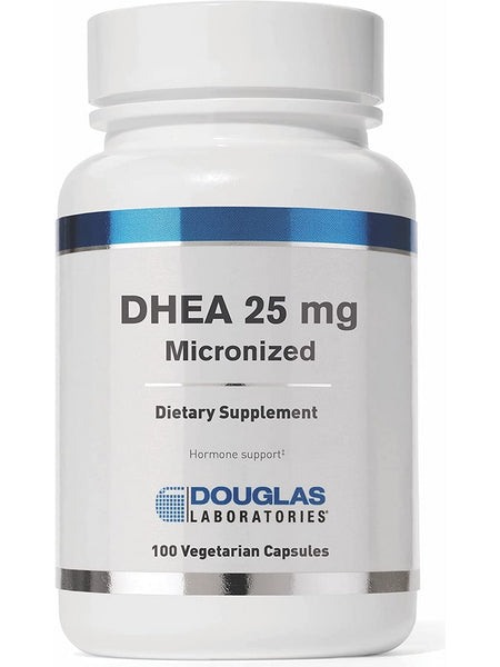Douglas Labs, DHEA (Micronized) 25 mg, 100 Vegetarian Capsules