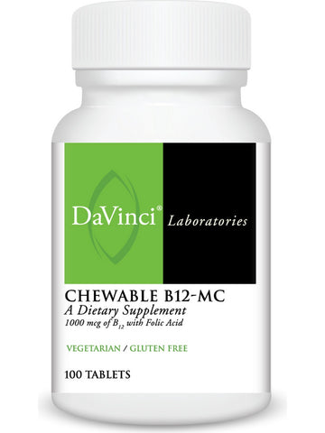 DaVinci Laboratories of Vermont, Chewable B12-MC, 100 Chewable Tablets