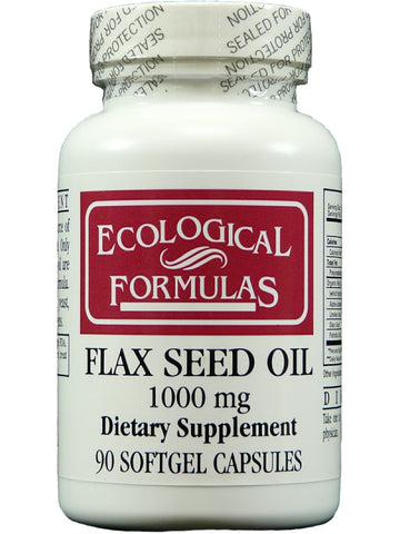 Ecological Formulas, Flax Seed Oil, 1000 mg, 90 Softgel Capsules