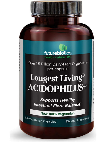 Futurebiotics, Longest Living Acidophilus+, 100 Vegetarian Capsules