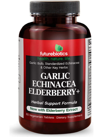 Futurebiotics, Garlic Echinacea Elderberry+, 60 Vegetarian Tablets