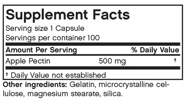 Futurebiotics, Apple Pectin 500 mg, 100 Capsules