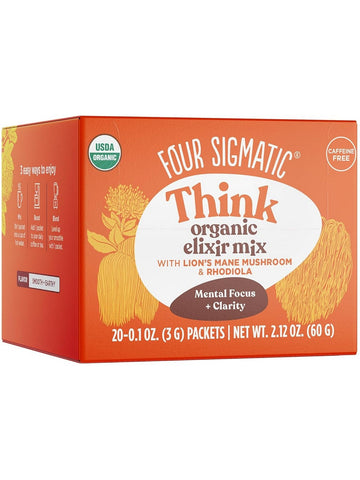 Four Sigmatic, Think Organic Elixir Mix with Lion's Mane Mushroom and Rhodiola, 20 Packets