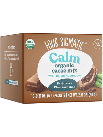 Four Sigmatic, Calm Organic Cacao Mix with Reishi Mushroom, 10 Packets