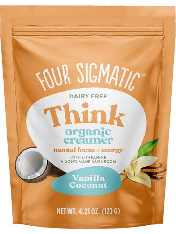 Four Sigmatic, Think Organic Creamer, Vanilla Coconut, 4.23 oz