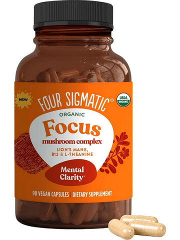 Four Sigmatic, Organic Focus Mushroom Complex, 90 Vegan Capsules