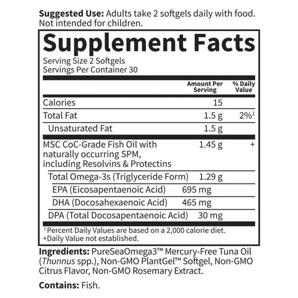 Garden of Life, Dr. Formulated, Advanced Omega, Citrus, 1290 mg, 60 Softgels
