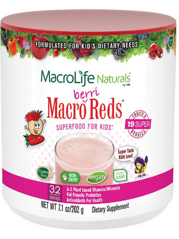 MacroLife Naturals, Macro Berri Reds Superfood for Kids, 7.1 oz