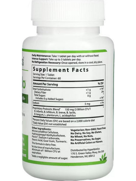 Hyperbiotics, PRO-Bifido 50+, 60 Patented, Time-Release Tablets