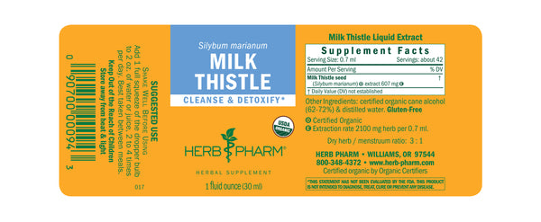 Herb Pharm, Milk Thistle, 1 fl oz