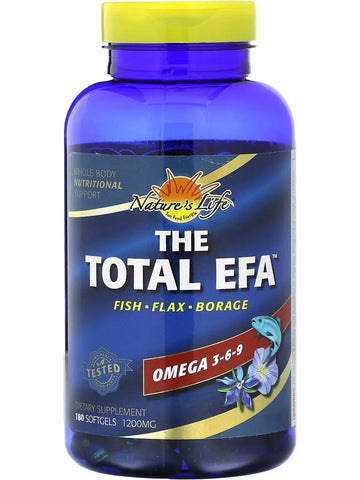 Nature's Life, The Total EFA, 1200 mg, 180 Softgels