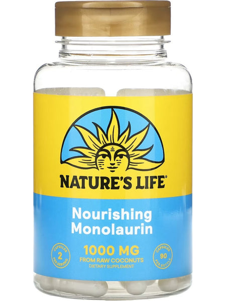 Nature's Life, Nourishing Monolaurin, 1000 mg, 90 Capsules