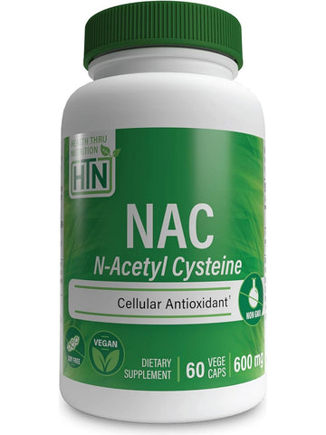 Health Thru Nutrition, NAC N-Acetyl Cysteine 600 mg, 60 VegeCaps