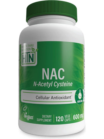 Health Thru Nutrition, NAC N-Acetyl Cysteine 600mg, 120 VegeCaps