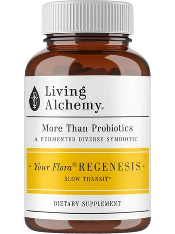 Living Alchemy, Your Flora Regenesis Slow Transit, 60 Vegan Capsules