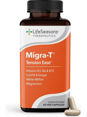 LifeSeasons, Migra-T Tension Ease, 60 Vegetarian Capsules