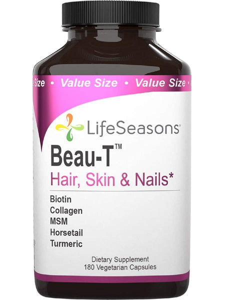 LifeSeasons, Beau-T Hair, Skin & Nails Value Size, 180 Capsules