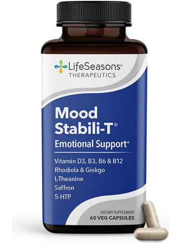 LifeSeasons, Mood Stabili-T Emotional Support, 60 Vegetarian Capsules