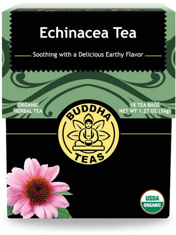 ** 12 PACK ** Buddha Teas, Echinacea Tea, 18 Tea Bags