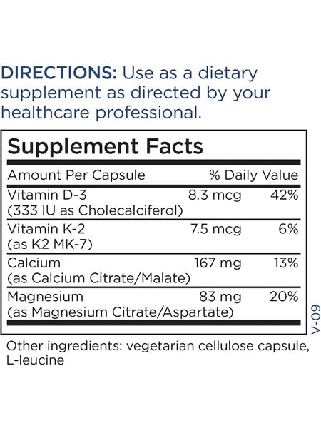 Metabolic Maintenance, Cal/Mag Plus with Vitamin D & Vitamin K2 MK-7, 180 capsules
