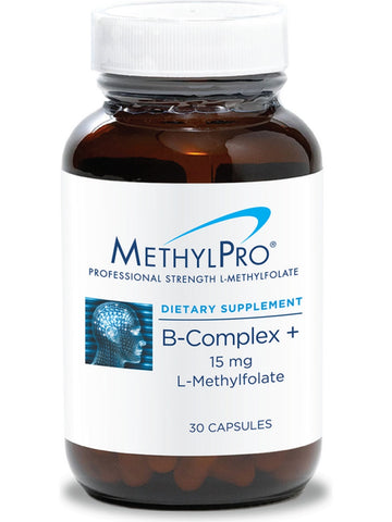 MethylPro, B-Complex +, 15 mg, L-Methylfolate, 30 Capsules