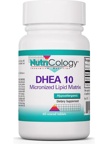NutriCology, DHEA 10 Micronized Lipid Matrix, 60 Scored Tablets