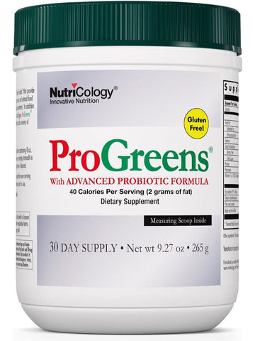 NutriCology, ProGreens with Advanced Probiotic Formula, 9.27 oz