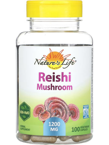 Nature's Life, Reishi Mushroom, 1200 mg, 100 Vegetarian Capsules