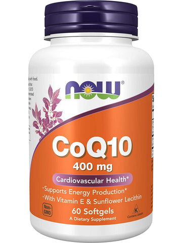 NOW Foods, CoQ10 400 mg, 60 softgels