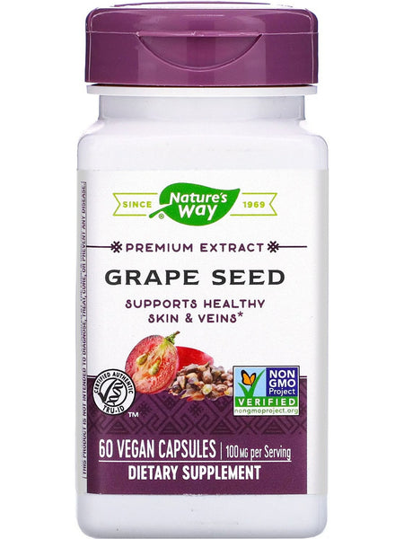 Nature's Way, Grape Seed, 60 vegan capsules