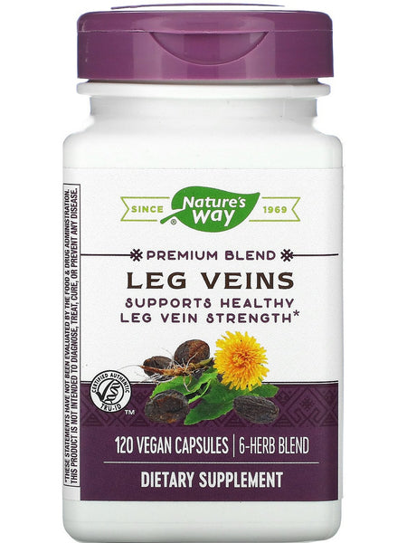 Nature's Way, Leg Veins, 120 vegan capsules