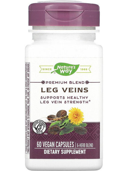 Nature's Way, Leg Veins, 60 vegan capsules
