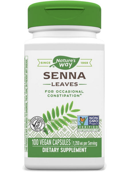 Nature's Way, Senna Leaves, 100 vegan capsules