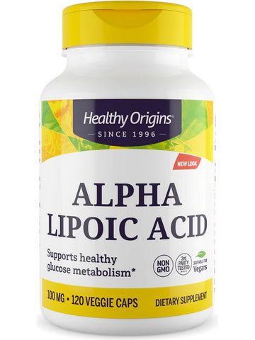 Healthy Origins, Alpha Lipoic Acid, 100 mg, 120 Veggie Caps