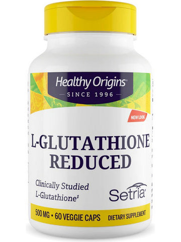Healthy Origins, L-Glutathione Reduced, 500 mg, 60 Veggie Caps