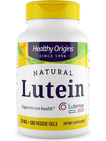 Healthy Origins, Natural Lutein, 20 mg, 180 Veggie Gels