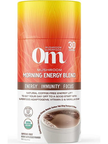 Om Mushroom Superfood, Mushroom Morning Energy Blend, 8.47 oz