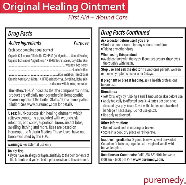 Puremedy, Original Healing Ointment, 0.5 oz