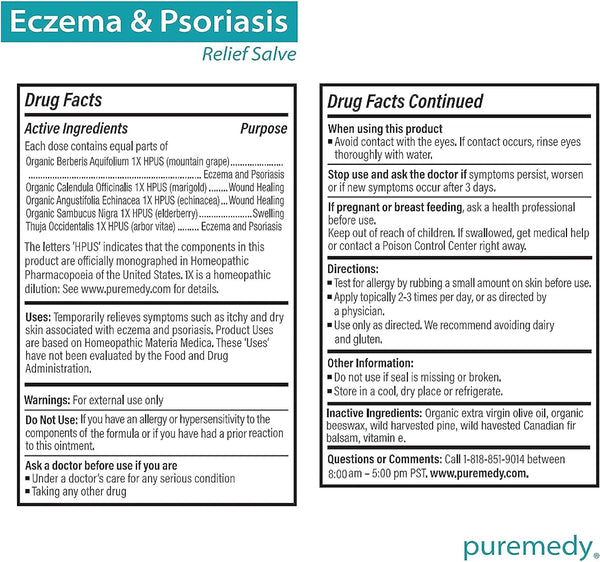 Puremedy, Eczema and Psoriasis Relief, 0.5 oz
