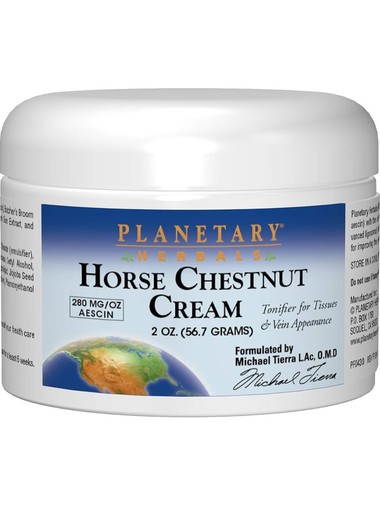 Planetary Herbals, Horse Chestnut Cream, 2 oz