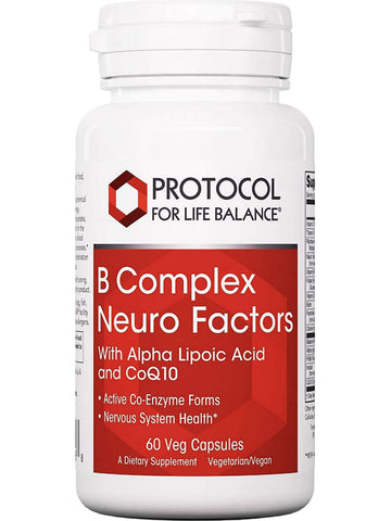 Protocol For Life Balance, B Complex Neuro Factors, 60 Veg Capsules